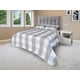 thumbnail image 1 of Colcha Squares Gris Doble Vista Queen Size Dormireal, 1 of 5