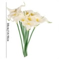 thumbnail image 3 of Tkrady 20pcs Flower PU Mini Calla Lily Silk Flowers for Home Kitchen & Wedding Mother's Day Easter Photography Props, 3 of 6
