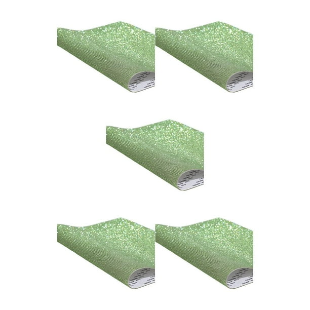 Riwesomey Cinta de diamantes de imitación con buena artesanía Adhesivo adhesivo fuerte Decoraciones de automóviles para teléfono verde claro verde claro SS8 (24*20 CM) 5piezas