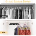 thumbnail image 2 of Legging Organizer for Closet, Metal Yoga Pants Hangers , Space Saving Hanging Closet Organizer w/Rubber Coated Closet Organizers and Storage, 2 of 8