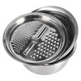thumbnail image 3 of Kitchen Utensils, 3 In 1 Rustproof Basin Grater Set Stackable Water Basin Set  For Hotel For Restaurant For Home Stainless Steel Color,Rose Gold, 3 of 8