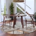 thumbnail image 3 of Round Rugs 5Ft, Retro Farms Round Area Rug Washable Indoor Throw Carpet, Farmhouses Vintage Cabin Barn Wood Plank Soft Non Slip Circle Rug for Cabinet Bathroom Home Decor Aesthetic, 3 of 8
