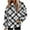 Black A, variant on Fuzzy Hoodies for Women Classic Plaid Hooded Sweatshirt Pocket Sherpa Fleece Loose Sweater Pullover Christmas Tops (XL, Red)