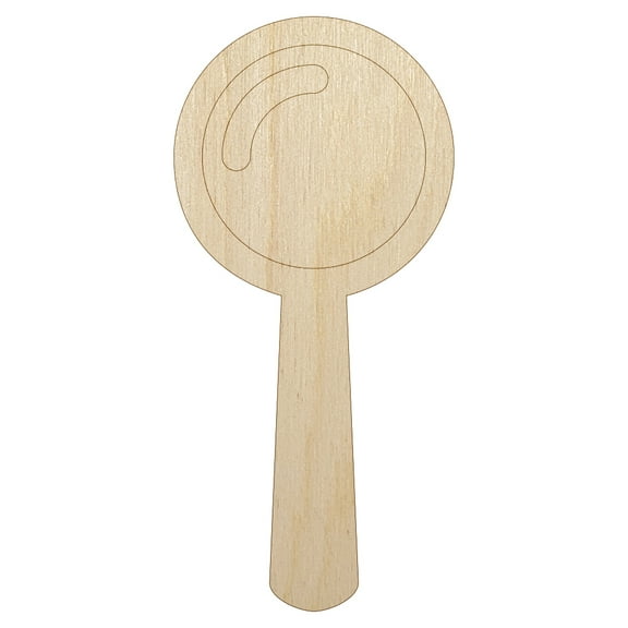 Magnifying Glass Wood Shape Unfinished Piece Cutout Craft DIY Projects - 4.70 Inch Size - 1/8 Inch Thick