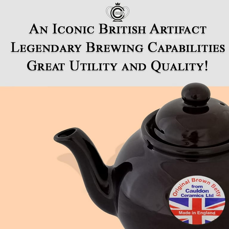 Free Shipping! Cauldon Ceramics Brown Betty Teapot, 6-Cup