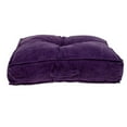 thumbnail image 3 of HomeRoots Corduroy Styled Burnt Orange Tufted Floor Pillow Purple, 3 of 5