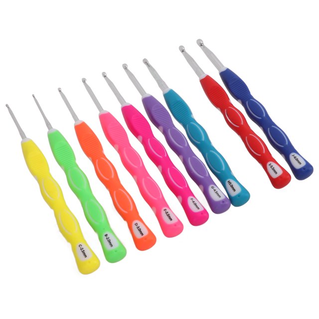 Agujas De Tejer, Diferentes Tama?os, Ganchos De Ganchillo Para Aliviar La Presión, Ligeros Y Duraderos Para Toallas, Mantas Y Ropa