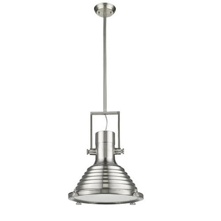 Nickel 16 Light - CHLOE Lighting WALTER Industrial-style 1 Light Brushed Nickel Ceiling Mini Pendant 16