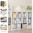 thumbnail image 5 of Anhdah 9 Cube Storage Organizer Bookshelf, White Wooden Bookcase Storage Shelf, Sturdy 9-Cube Organizer for Living Room, Bedroom, Home Office, Easy Assembly, 5 of 8
