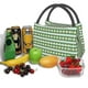 thumbnail image 3 of Fotbe Light Green Squares Bolsa Térmica Portátil con Estampado, Bolsa de Entrega de Alimentos Aislada, Bolsa Reutilizable de Gran Capacidad para Comidas y Supermercado, 3 of 6