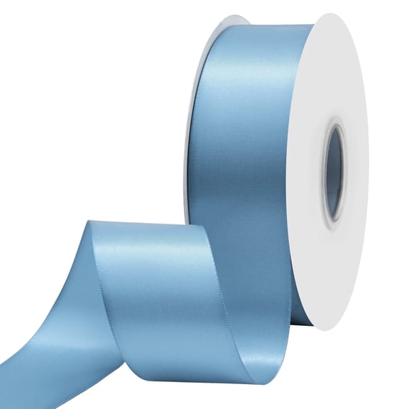 Double Face Satin Ribbon1.5 inch X 50 Yards Ribbon for Gift Wrapping Very Suitable for Weddings Party Hair Bow Invitation Decorations and More Dusty Blue