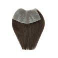 thumbnail image 1 of PU Men's Hairline Toupee Real Human Hair Invisible Forehead Hairpiece Fringe Bang Replacement System--medium brown, 1 of 5