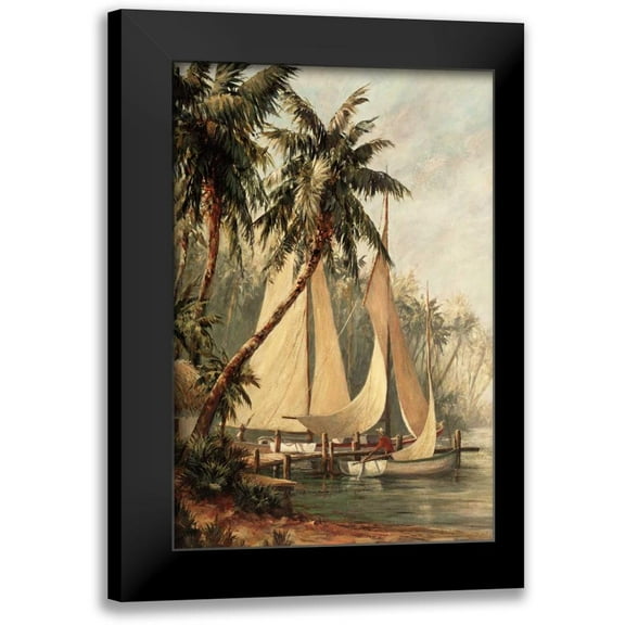 Malarz 11x14 Black Modern Framed Museum Art Print Titled - Rum Cay
