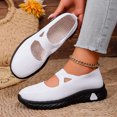 thumbnail image 3 of Rokment Womens Vintage Athletic Orthopedic Arch Support Walking Sneakers Comfortable Stretchy Solid Knit Platform Slip on Nursing Tennis Shoes, 3 of 5