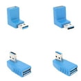 thumbnail image 3 of 90 Degree Elbow High Speed USB 3.0 A Male to Female Adapter Converter Connector, 3 of 8