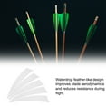 thumbnail image 3 of Uxcell Arrows Vanes 30 Pack 4 Inch Arrow Turkey Feather Left Wing White for DIY Target Shooting, 3 of 6