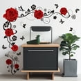 thumbnail image 2 of Lilixerw Clearance Rose Flower Vine Wall Stickers,Removable Vinyl Peel and Stick Wall Decals,for Bedroom Dining Living Room, 2 of 6