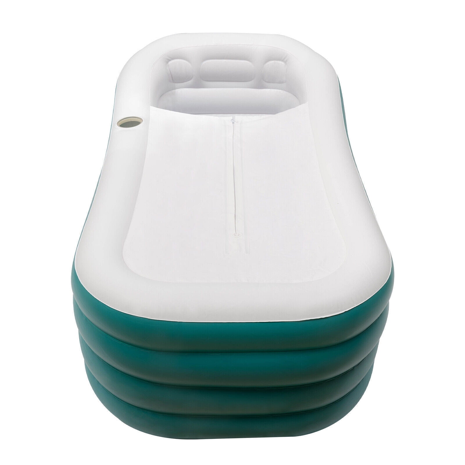 Aureum Supellectilem For Adult Bathtub, Green, PVC, 75"x30", 250L Inflatable Spa Bathtub
