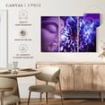 thumbnail image 5 of Elephant Stock Flower Buddha Wall Art - Horizontal Multi Panel Canvas - Living Room Wall Decor - People Multi Panel - Purple And Blue Decor - 57" x 36", 5 of 8