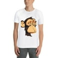 thumbnail image 3 of Large Tops For Men GraphicChimpanzee Printed Tees Summer Everyday Short-Sleeved T Shirts Black or White XS-5XL, 3 of 5