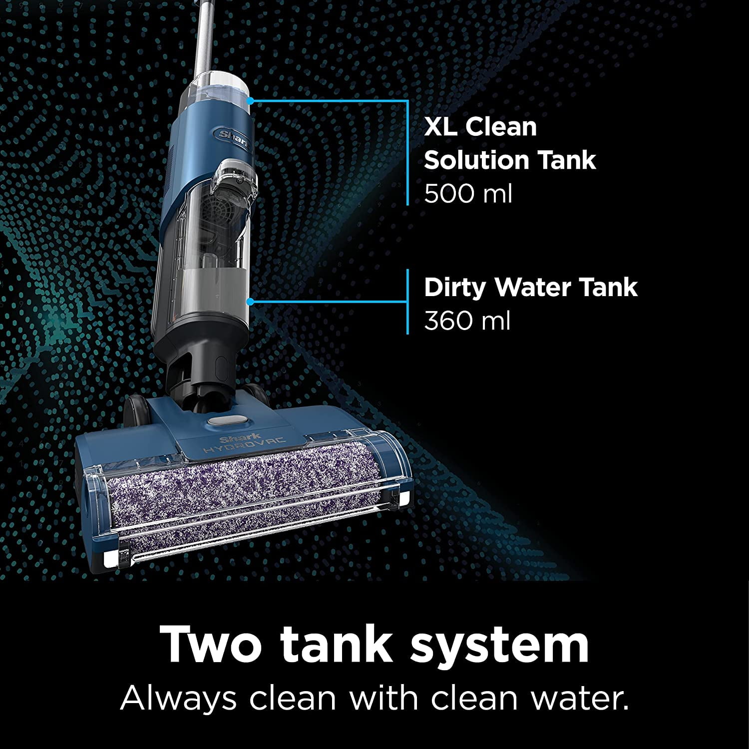 Shark WD100 WD101 WD205 HydroVac XL 3-in-1 Vacuum Mop & Self-Cleaning  System Solution Tank