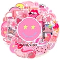 thumbnail image 2 of 100pcs Preppy Stickers - Pink Aesthetic Sticker Pack, 2 of 5