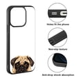 thumbnail image 2 of FINCIBO Soft Rubber Protector Cover Case for Apple iPhone 14 Pro Max 6.7" 2022, Animal Pug Puppy Dog, 2 of 5