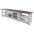 thumbnail image 2 of BenJara Sim 93 Inch TV Media Entertainment Console, Plank Shelves, Antique Ivory, 2 of 4