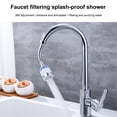 thumbnail image 3 of Aireado del grifo de 360 ​​grados Presión giratoria Boosting Ajustable Agua Ajustable Lavable Fregadero Fregadero Grifo Bubbler Pulverizador Accesorio Tipo largo Inevent HA012280-02, 3 of 7