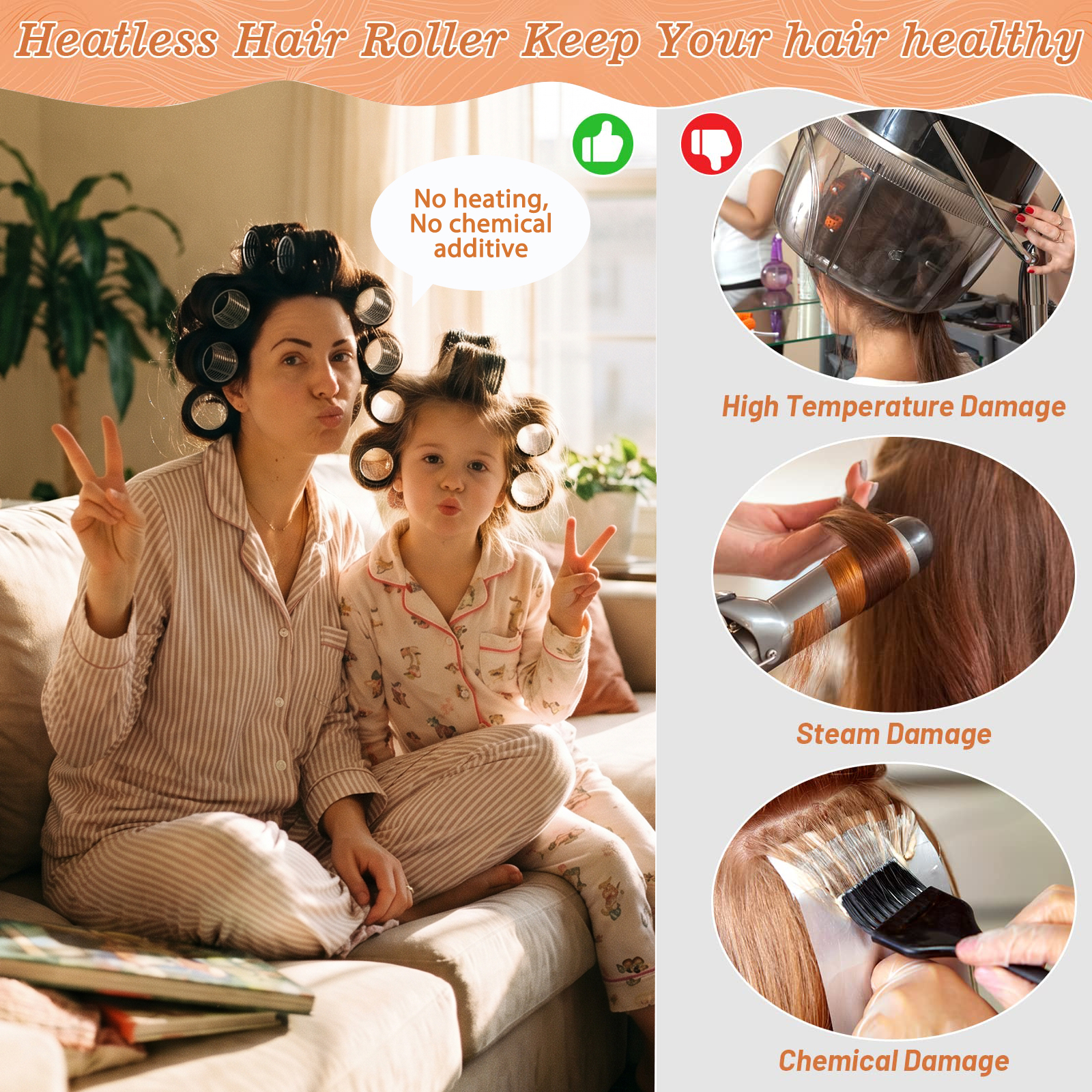 Livhil 24-Piece Velcro Hair Rollers Set with Clips photo 3