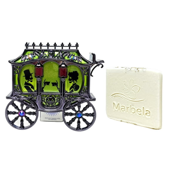 Bath & Body Works Creepy Carriage Projector Wallflowers Fragrance Plug with a Marbela Natural Oats Sample Soap