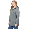 thumbnail image 3 of Woman Within Plus Size Lightweight Hooded Jacket Long Oversized Coat, 3 of 6