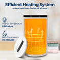 thumbnail image 5 of Fil-fresh Towel Warmer for Bathroom, 20L Large LCD Display,Towel Heater Bucket Fits Two 40"x70" Oversized Towels, Blanket and Bathrobe Warmer for Spa with Auto Shut-Off & 3 Timing,Exquisite Gift, 5 of 13
