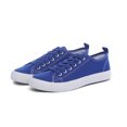 thumbnail image 2 of The Fashion Supply Skylar Canvas Women's Sneakers - Canvas Shoes for Women Sneakers, Comfortable Sneakers for Women, Cobalt with size 10, 2 of 5
