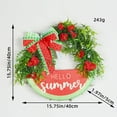 thumbnail image 3 of OVINYER Large Watermelon Wreath Ornament Summer Wreath Ornament Rustic Home Decal, 3 of 5