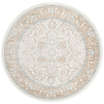 SAFAVIEH Isabella Patrick Oriental Area Rug, Cream/Beige, 4' x 4' Round
