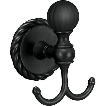 Andorra Black Double Robe Hook