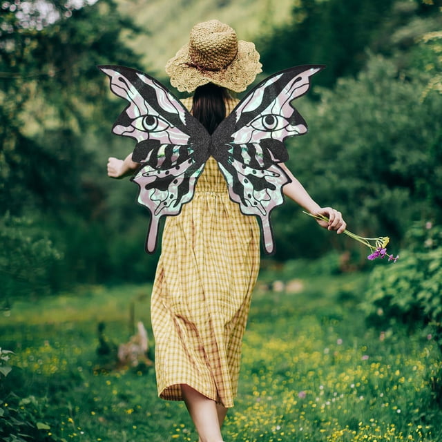 Disfraz de Princesa con de Mariposa para Fiestas Temáticas, Festivales Y Representaciones Teatrales. Negro