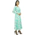 thumbnail image 5 of Bimba Women's Printed Cotton Smocked Waist Long Maxi Dress Boho Chic, 5 of 8