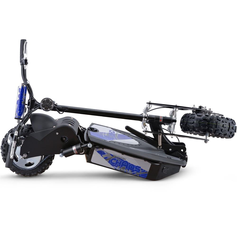 MotoTec Chaos 2000w 60v Lithium Electric Scooter, Black - image 3 of 4