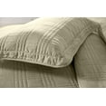 thumbnail image 3 of Chezmoi Collection Kingston King Size Bedspread Set, 3-Piece Khaki Oversized Quilted Microfiber Lightweight Bedspread Coverlet (118"x106"), 3 of 9