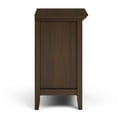 thumbnail image 3 of Amherst 24 inch Wide Solid Wood Transitional Bedside Table in Natural Aged Brown, 3 of 5