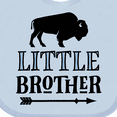thumbnail image 4 of Inktastic Little Brother Native Buffalo Boys Baby Bib, 4 of 4