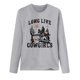 thumbnail image 3 of MHFRRA Camiseta Básica de Manga Larga con Cuello Redondo y Corte Holgado para Otoño, Ideal para Uso Informal. Gris Claro, 3 of 3
