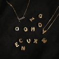 thumbnail image 1 of Collar con colgante de oro de 14 quilates bañado en plata de ley S925, bonito colgante con nombre y letra en inglés, collar para parejas DIY, 1 of 5