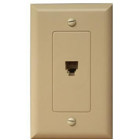Ivory Telephone - Morris Products 80060 Decorator Phone Jack Ivory