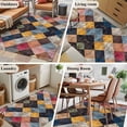 thumbnail image 6 of Retro Color Block Area&nbsp;Rug 4x6ft Abstract Colorful Prismatic Non-Slip&nbsp;Washable Square&nbsp;Rugs Soft Felt Indoor Floor Mat for Bedroom Kitchen Living Room Bathroom, 6 of 9