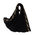 thumbnail image 3 of Ljudmp Chiffon Scarf Hijabs for Women Sequins Decorative Headscarf Lightweight Thin Shawl Wrap Womens Headwrap Neck Cover Black, 3 of 9