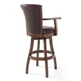 thumbnail image 5 of Home Square Raleigh Arm 30" Swivel Bar Stool in Chestnut - Set of 2, 5 of 7