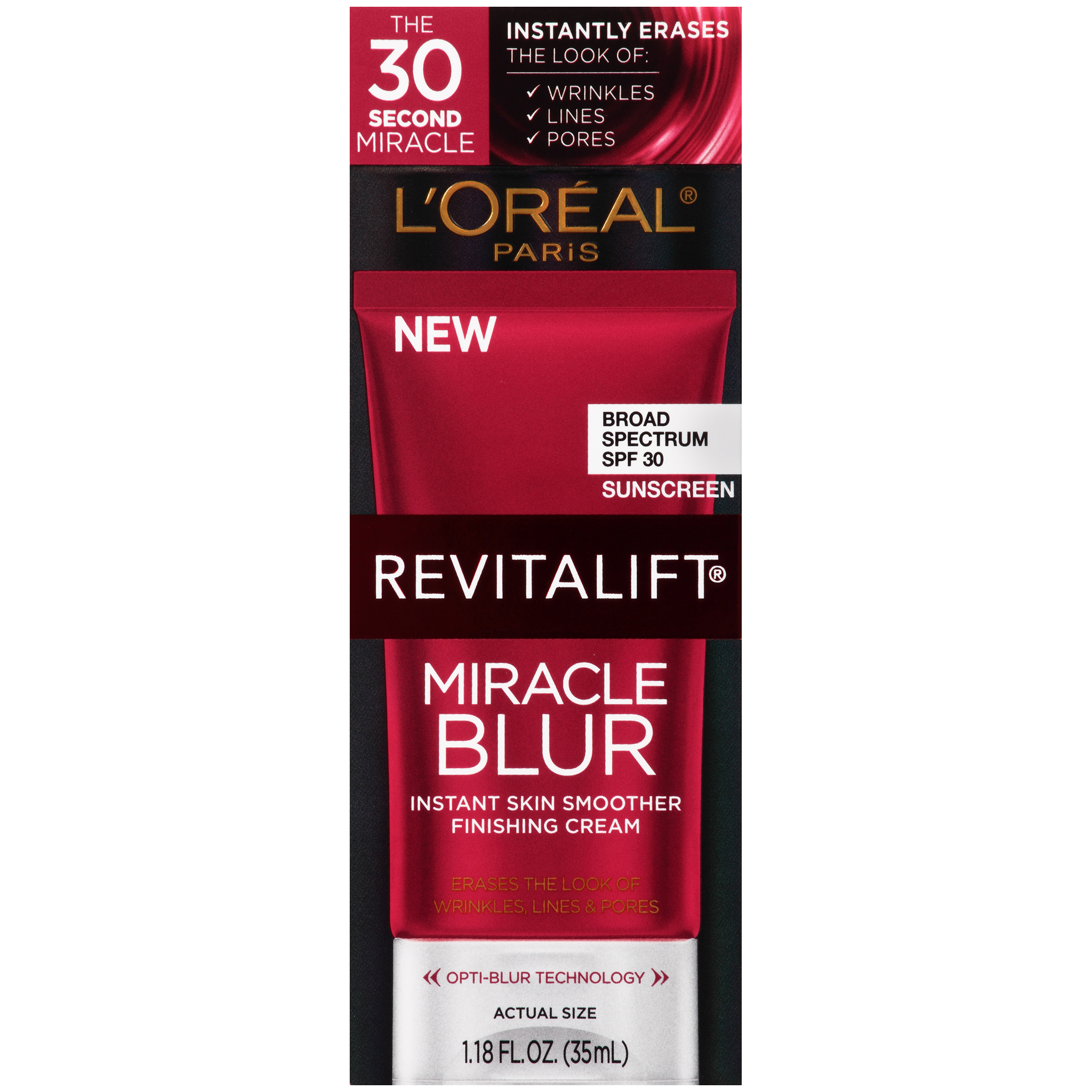 L'Oreal Paris Revitalift Miracle Blur Broad Spectrum SPF 30 Sunscreen 1.18 fl oz - image 4 of 6